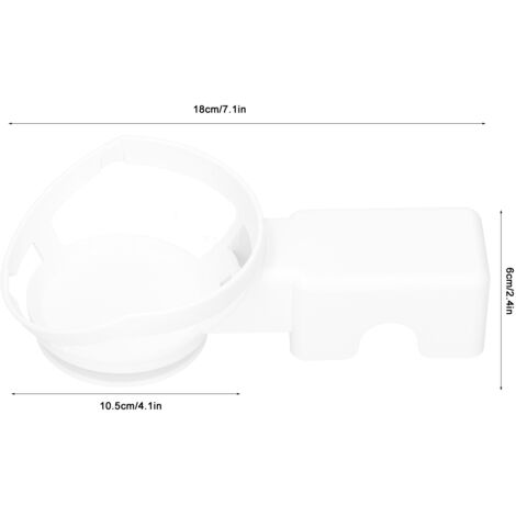 Support Murale pour Echo Dot 4e Génération - ABS Blanc - Organisez vos Cables et Espace (1/5)