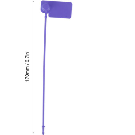 Attache anti-détachable auto-bloquant, Lot de 100 pièces en PP de 170mm, Couleurs assorties (Vert, Blanc, Noir, Jaune, Violet, Bleu, Rouge) (1/5)