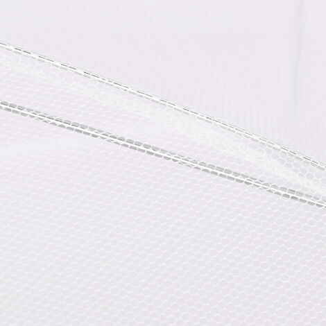 Couvre-repas Portable Plissé - Parapluie Anti-insectes en Maille Blanche 32x32cm pour BBQ, Pique-nique, Camping - Lot de 2 (1/5)
