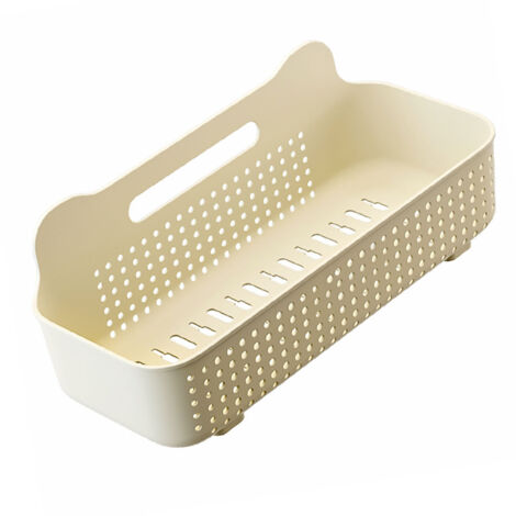 Etagère Murale pour Douche [M] PP sans Perçage Forte Adhérence Multifonctionnel Blanc Crème Plastique (1/5)