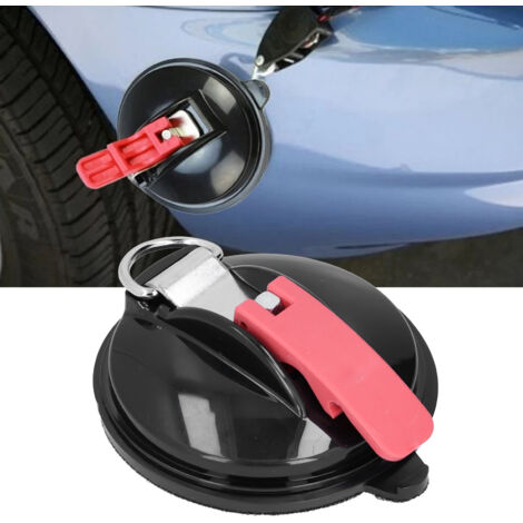 Sangle d'Ancrage à Ventouse avec Hooks S - Sangle pour Attacher Charge/Toile - ABS+PVC+Fer Noir - Dimensions 12x5cm - Sangle de Sécurité pour Voiture/Camping/Moto - Ventouse Grande Puissance - Livré a (1/5)