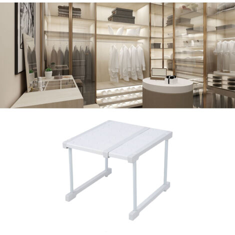 Étagère de Rangement Extensible pour Cuisine et Placard - Organiseur d'Étagère de Cabinet avec Cadre en Acier Carbone ABS PP - Longueur 27 à 38cm/10.6 à 15.0in (1/5)