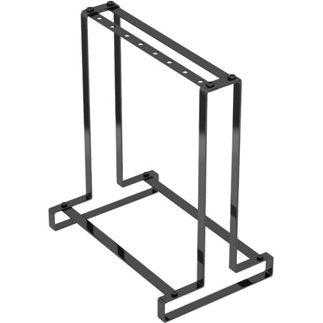 Range à Cintres, Model XX-57, Porte-cintres de rangement en acier carbone noir (27x19x14cm, 525g, capacité élevée)