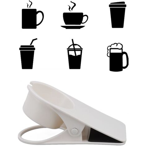 Porte-gobelet multifonction Stable résistant aux températures élevées pour bureau maison bureau blanc (1/5)