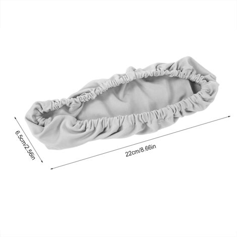 Housse d'appuie pour siège [2 pièces] couvrant le polyester et polyurethane fibre élastique [8.66"x2.56"] en rouge/gris/bleu, protecteur pour bureau (1/5)