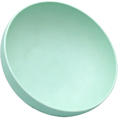 Assiette Large - Assiette Table Service Écologique en Fibre de Blé et PP - 50g Cyan - Unitaire - Sans Bord Tranchant (1/5)