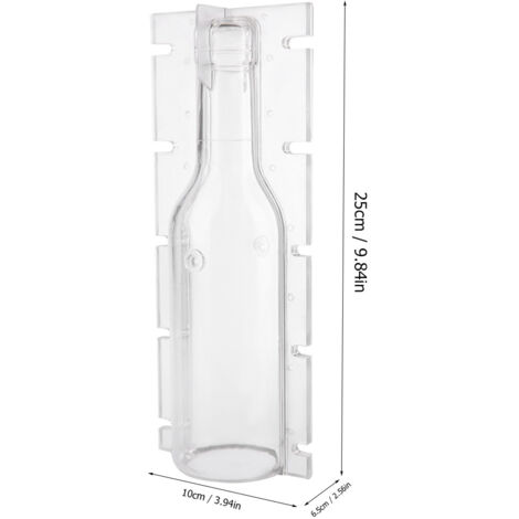 Moule de Bougie DIY en Plastique Transparent Résistant à la Chaleur Forme de Bouteille pour Mariage [Maison] [Candle Mold] [Transparent] [25x10x6.5cm] [Plastique] [379g] (1/5)