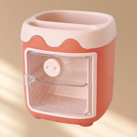 Poterie pour Crayons ABS de Grande Capacité Organisateur de Bureau Design Cochon Décor Fête (1/5)