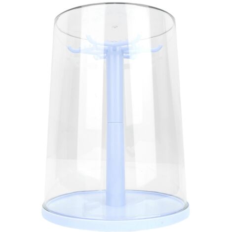 Vitrine Rotative 360° Transparente pour Figurines et Collection : Case de Présentation et Protection Contre la Poussière (ABS/PET, 22x29x18cm, 6 Pièces) (1/5)