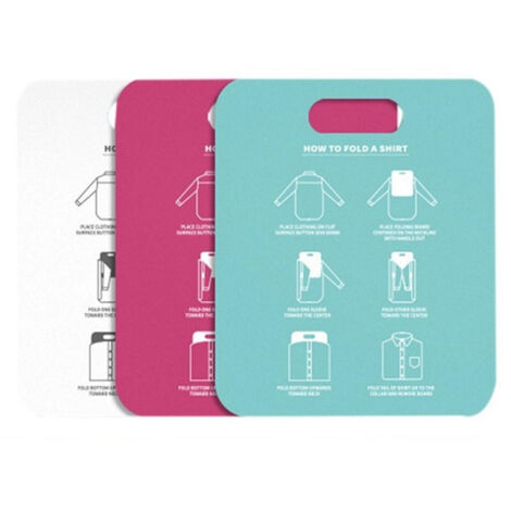 Panneau de Pliage pour T-Shirts et Vêtements, Taille 30.5x25.3cm, Matière PP, Design Ergonomique avec Angles Arrondis, Utilisation Multi-Usage (1 Pièce) (1/5)