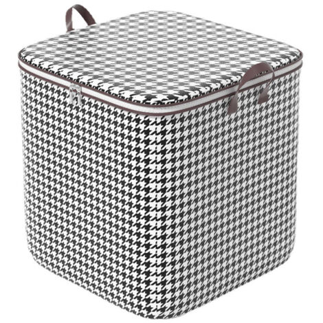 Sac de Stockage pour Vêtements Grand Capacité 100L à Doubles Fermetures à Glissière Noir Non-tissé Modèles Taille Variable Paquet 1 (1/5)