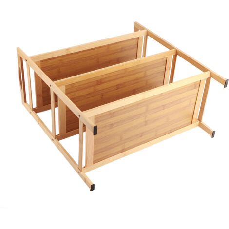 Étagère Multi Layer 3 En Bambou 50cm Capacité Grande Pour Chaussures Et Dormitory (1/5)