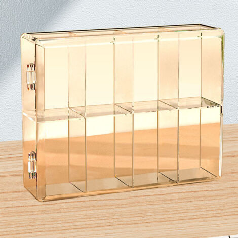 Boîte de Rangement Anime avec 8 Compartiments Transparents pour Figurines - Protection et Visibilité Totale à la Maison (1/5)