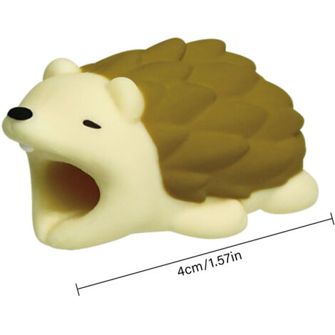 Protecteur de Câble Silicone Animaux Antidérapant Anti-Casse pour iPhone Android (Lot de 10, 2x2x4cm) - Accessoire Décoratif Bureau Câble Chargeur Data (1/5)