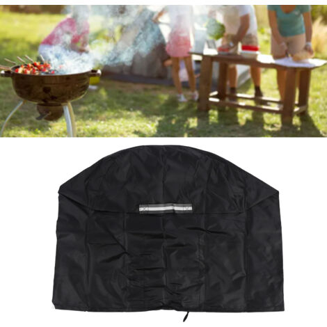 Housse pour Feu de Bois, Ventilation Design, Handle Colorée, Imperméable Anti-Poussière 420D Argent 61x68.6cm (1/5)