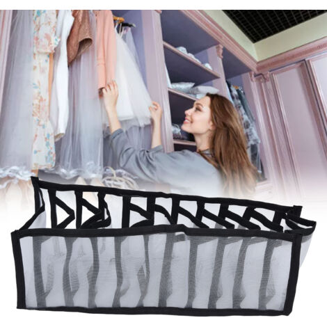 Boîte de Stockage À Mailles - Organiseur de Rangement pour Dessous, Soutiens-gorges, Chaussettes - Nylon, 11 Cases - Design Étirable et Pliable (1/5)