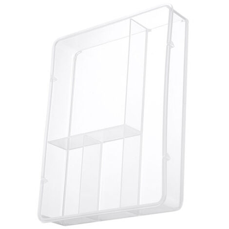 Boîte de Stockage Classement Transparente ABS Organisateur Bureau Salle de Bain Multifonction: Boîte de Division Rangement Bureau 102g Avec Multiple Compartiments Flexibles (1/5)