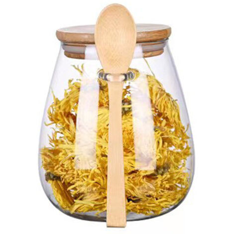 [Pot transparent pour thé et café] Andrew On-Line 1000ml Grande Capacité Verre Borosilicate Hermétique (1/5)