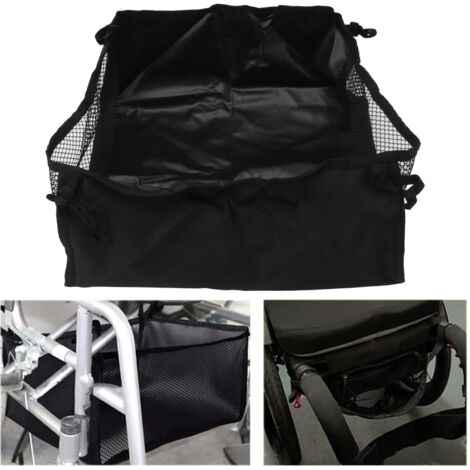 Wheelchair Seat Bag [600D Oxford Cloth] - Sac de Stockage Sous Siège Mobile pour Fauteuil Roulant Noir