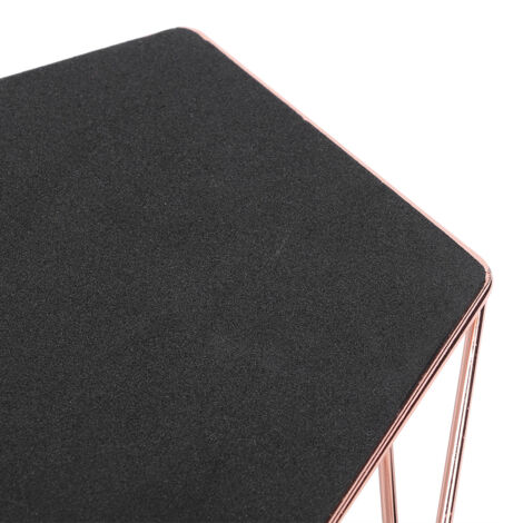 Plateau Organisateur Hexagonal doré pour Bijoux et Cosmétiques - Modèle A6 - Fer, Acrylique, 27.5x18.5cm (1/5)