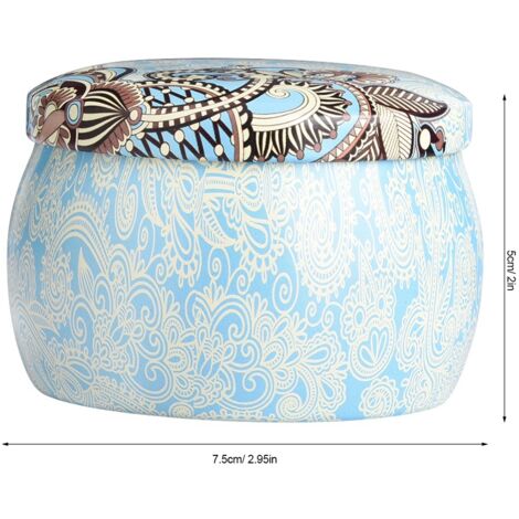 Boîte de Stockage Métallique en Fer-Blanc - Type B - Canister de Conservation pour Cuisine - Design National pour Thé, Café, Sucre et Bijoux (1/5)