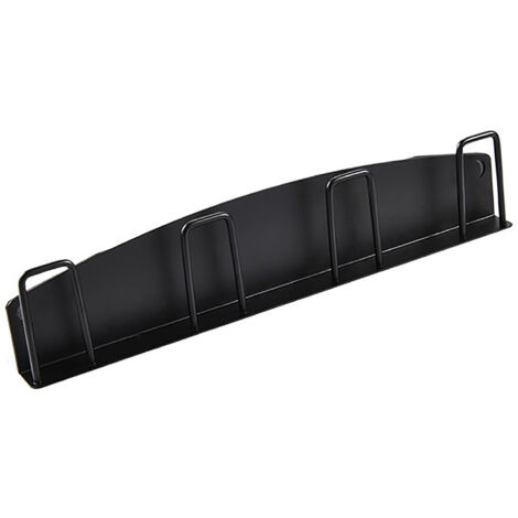Porte-Mugs Murale Magnétique pour 4 Tasses Noir Rack de Suspension sans Perceuse Étagère de Séchage