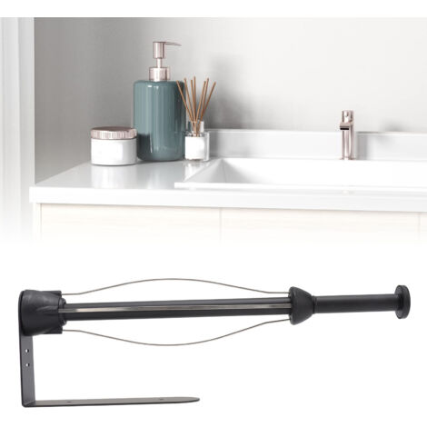 Porte-serviettes mono-opération 304 Inox avec ratchet résistant, fixations vis/adhésif pour placard cuisine/salle de bain (1/5)