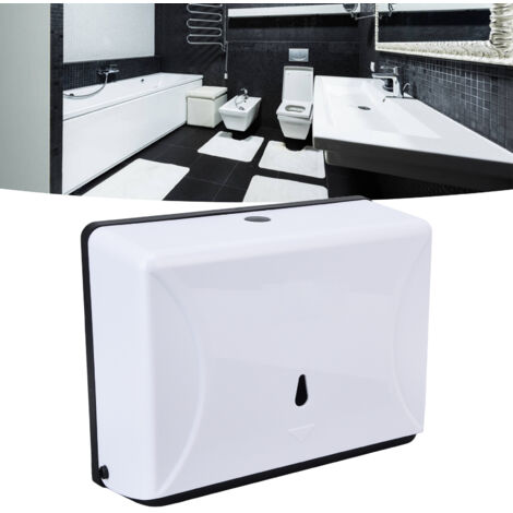Boîte mural pour papier toilette et essuie-tout en ABS épais sans odeur avec fixation murale pour salle de bain, cuisine ou bureau (550g) (1/5)