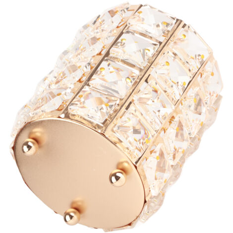 Organisateur de Bureau Crystal Luxe - Porte-Stylo, Porte-Crayon et Porte-Brosses de Maquillage en Métal Plaqué avec Perles de Cristal - Design Élégant et Grande Capacité (1/5)
