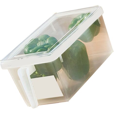 Boîte de Conservation Alimentaire Avec Poignée PP Plastique Organisateur Réfrigérateur Cuisine Conteneur Fruits et Légumes (1/5)