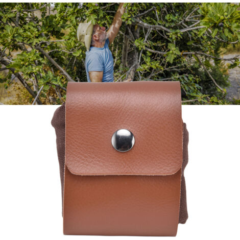 Sac de cueillette toile - Support Housse PU Style - Fermeture étanche - Poches multiples - Compacte - Espace rangement optimisé - Sac cueillette campagne - 21x23x34 cm (1/5)