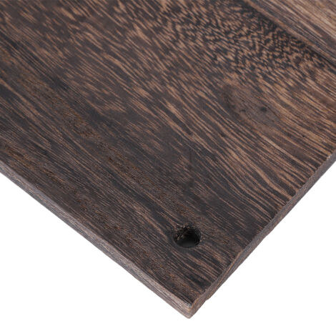 Etagère Murale à Corde 2 Pièces Bois Antique 45x13.8cm - Déco Storage Plantes Pot Suspension Intérieur Balcon (1/5)