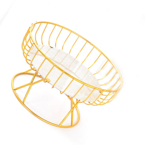 Panier métal multifonction à grande capacité : Pour fruits, légumes, snacks (design ventilé, 600g) (1/5)