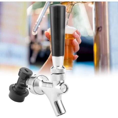Robinet de Bière à Connecteur Ball Lock - Dispenseur de Keg sans Ligne pour Brassage Artisanal - Stainless Steel + ABS - 345g (1/5)