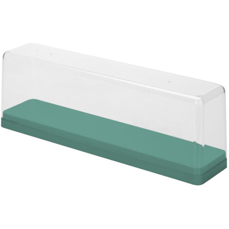 [BOITE DE STOCKAGE ET DE PRESENTATION] Boîte vitrine 1 pièce pour figurines et objets de collection, étui anti-poussière et anti-humidité, compact et en vert (1/5)