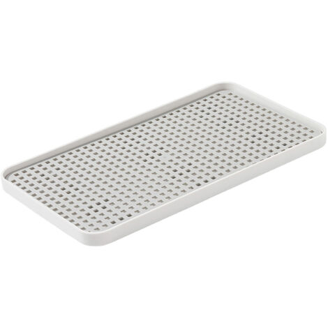 Plateau de Drainage de Cuisine, Double-Layer Rectangulaire, Multipurpose Plateau de Thé et Fruits, Plateau de Séchage de Vaisselle: Matière PP, Dimensions 31 x 17.5 x 2.3cm (1/5)