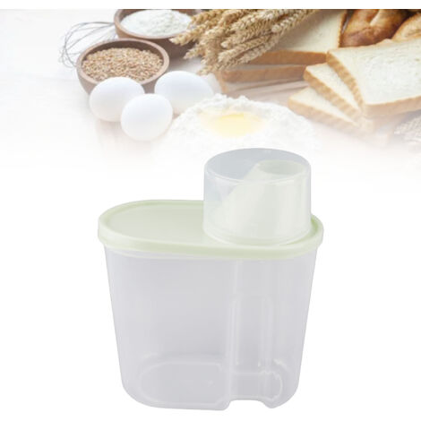 Distributeur de Riz 1,9L Conteneur de Stockage Alimentaire Hermétique Grand Capacité Économiseur de Place pour Cuisine (1/5)