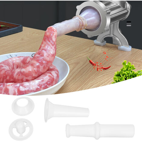 [Accessoire de hachoir] + + [No.7] + [Garni complet] Attache pour hachoir No.7 avec poussoir, embout pour saucisses et kit Kubbe ABS (1/5)