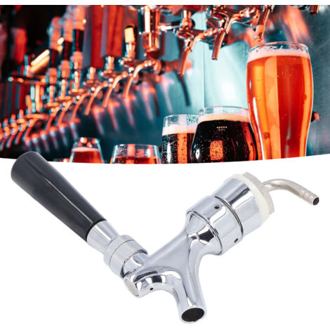 Robinet de Bière à Cruche en Inox pour Bar/Éviers avec Élément Contourné et Haute Résistance à l'Air (1/5)
