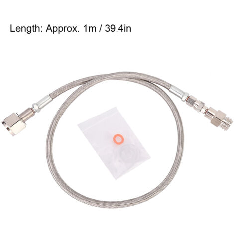 Adaptateur Direct G1/2 CGA320 pour Réservoir de CO2 avec Flexible Haute Pression 1m (Argent) (1/5)