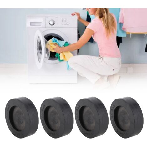 Patins anti-vibration pour machine à laver - 4 unités - Diamètre 89mm, Hauteur 26mm - Materiel caoutchouc antiderapant (1/5)