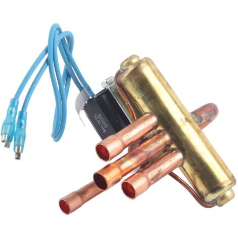 Valve 4 Voies R410A R22 Copper 1P - Détail Installation Climatisation Maintenance Pièce Accessoire Pompe à Chaleur Systeme Conversion