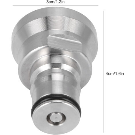 Adaptateur Ball Lock 1/2 Pouce pour Kegs, Accessoire de Brassage en Stainless Steel avec Joint en Silicone - Kit de Conversion pour Couplers Femelles de Barils (1/5)