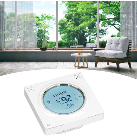 Thermostat Intelligent avec Affichage LCD, Contrôle de Température Précise, Matériaux PC/ABS Résistants et Installation Simple (220V) (1/5)