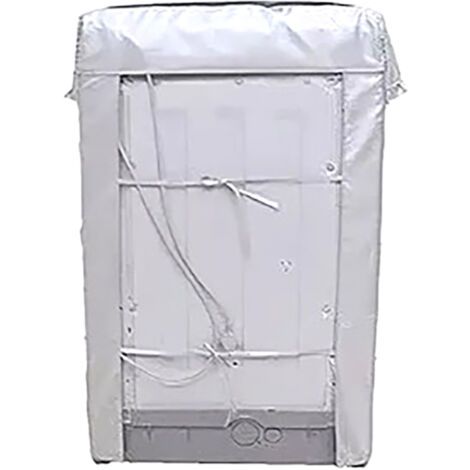 Housse de Machine à Laver Automatique XL [Satin Polyester] Imperméable Anti-UV 65x65x103cm avec Fermeture Zippée (1/5)