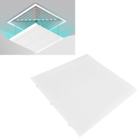 Déflecteur d'air pour climatiseur central ABS 45x45cm 4 pièces - Baffle anti-vent direct installation facile (1/5)