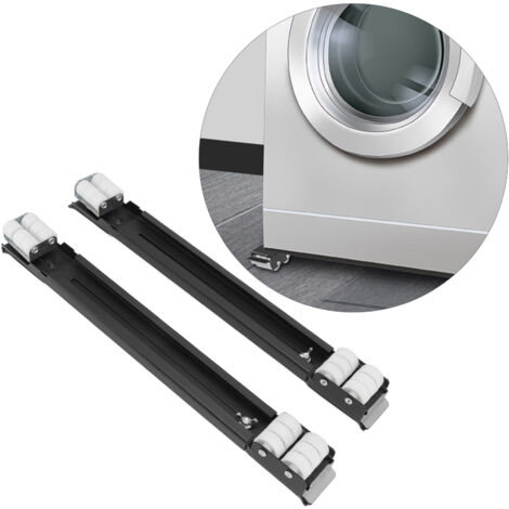 Plateau Roulant Universel Économique pour Machines et Meubles - Roller Évolutive et Amortissant Ultra Résistant - Convient pour Électroménager, Refrigerateur, Washing Machine - 300 kg - 45-70 cm