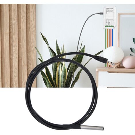 Sonde de Contrôle Température Humidité Précision ±3%RH 50cm Câble - 1x Détection Sol Aquarium Acier Inoxydable (1/5)