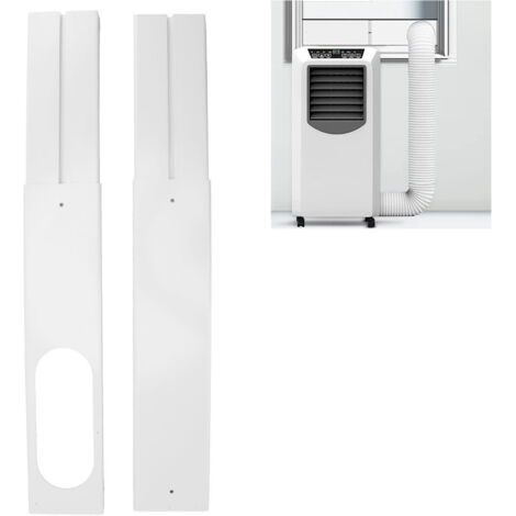 [Kit de Fenêtre] + [Accessoire Universel] + [Modèle Adjustable] + [PVC Résistant] + [4 Panneaux Réglables 43-140 cm pour Climatiseurs Portables]