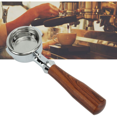 Portafilter Café 58 mm E61 Extraction Naked et Design Modifiable en Alliage Aluminium Rouge pour Espresso à la Maison (1/5)